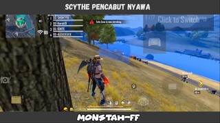 hanya dengan scythe musuh auto rata