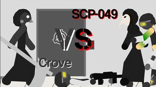 Crove Vs SCP-049 (Plague Doctor) - Battle of the Birds Of Death - Stick Nodes Roblox Piggy/SCP