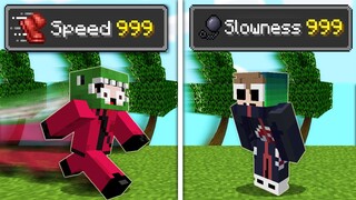 MINECRAFT BEDWARS, HIỆU ỨNG SIÊU TỐC ĐỘ VÀ HIỆU ỨNG SIÊU CHẬM RÃI ĐẠI CHIẾN NOOB TEAM AI THẮNG ??
