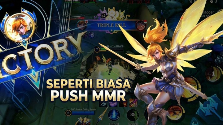 #1 Fanny Push MMR Melawan Bruno Jungler [ Dark Day Ethereal ]