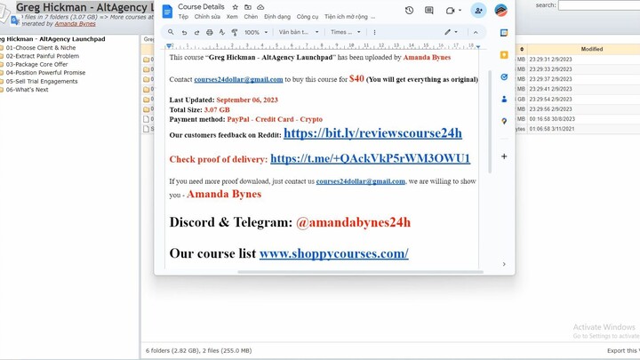 [$35] Greg Hickman - AltAgency Launchpad