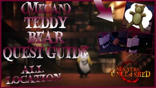 (MEGAN) TEDDY BEAR QUEST GUIDE + ALL TEDDY BEAR LOCATION IN SLAYERS UNLEASHED (ROBLOX)