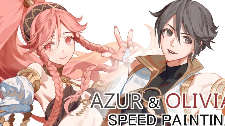ไฟร์เอมเบลม azur & olivia speed painting