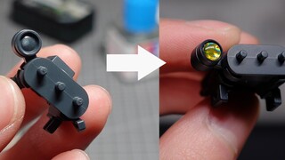 Use UV glue to make sight details