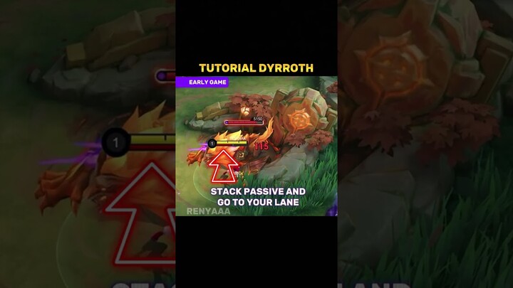✅ Dyrroth Early Game Tutorial by Renyaaa