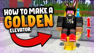 Golden Toilet Elevator!! in Roblox Islands (Skyblock)