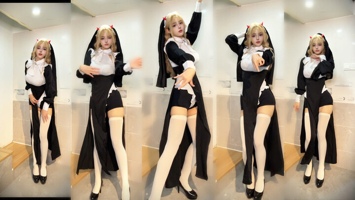 I woke up too suddenly and saw a nun dancing to K-pop for me.