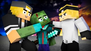 MONSTER SCHOOL : THE SUPERHERO ZOMBIE VS STUPID THIEFS PART 1 - MINECRAFT ANIMATION