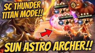 DOUBLE CRYSTAL !! SUN ASTRO ARCHER SC THUNDER !! MAGIC CHESS MOBILE LEGENDS