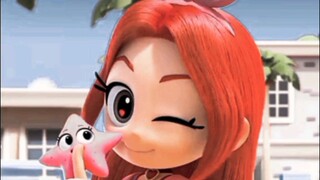 JJ rainbow bubbelgem ❤️ red