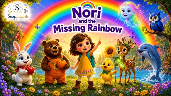 English Nursery rhyme | Missing Rainbow | Seven colors 🌈 英文童谣 | 消失的彩虹 | 七种颜色