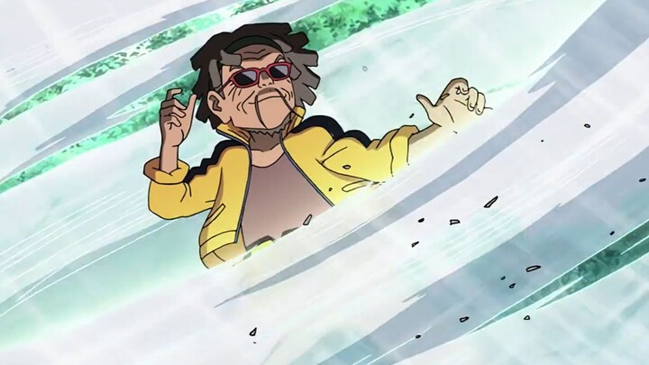 The Dragon God of Konoha created a tornado using his physical skills