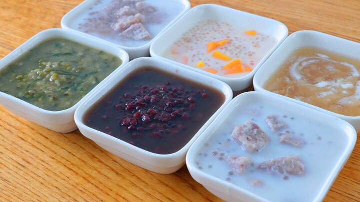 [Food][Cantonese dessert]Five recipes of dessert soup for the summer