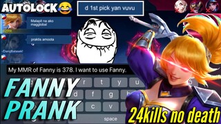 FANNY PRANK! TAKOT MGA KAKAMPI KO SA BABA NG MMR KO😂 | MOBILE LEGENDS: BANG BANG