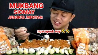 MAKAN LALAPAN JENGKOL MENTAH DAN SIOMAY BANDUNG TERNYATA ENAK #mukbang  #asmr #mukbangjengkol