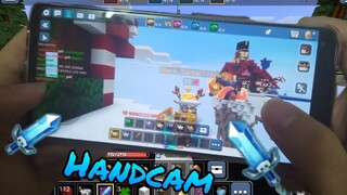 Bedwars Handcam Mobile Gameplay in Blockman Go