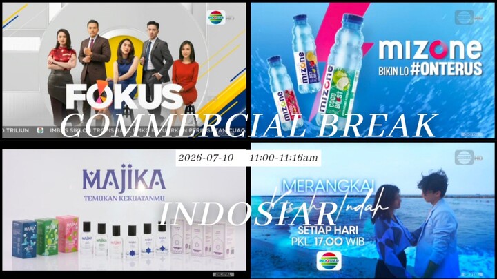 Indosiar (Indonesia) Commercial Break during Fokus - 2026/07/10 11.00-11.16 WIB