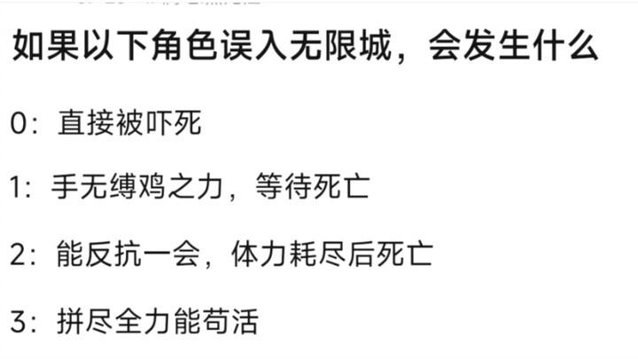 如果以下角色误入无限城，会发生什么？