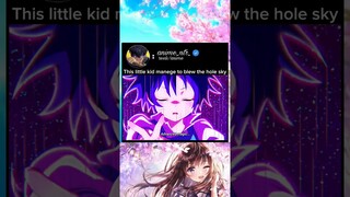 This little kid manege to blew the hole sky #anime #animeedit #animelover