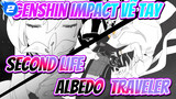 [Vẽ tay Genshin Impact] ◆ Second Life ◆  Albedo và Traveler