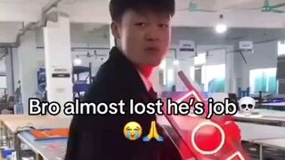 Bro almost his job 💀