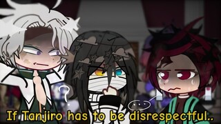 UpperMoons Trio+Muzan react to If Tanjiro was disrespectful || GCRV || Demon Slayer||