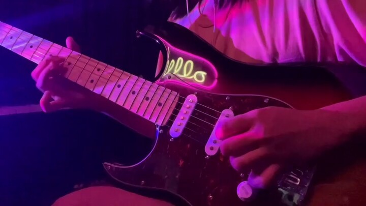 one of the girls // the weeknd, jennie Kim, and lily-rose depp (electric guitar cover) (sped up)