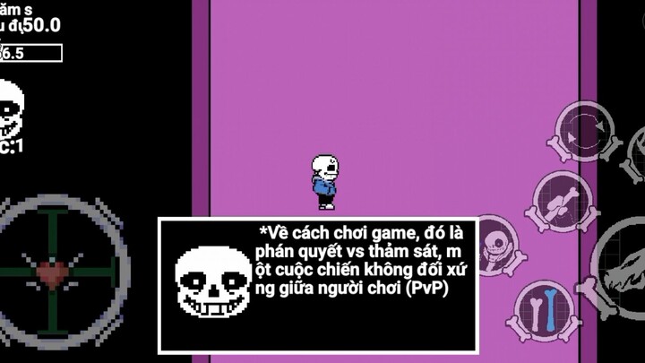 Chào mừng đến với *Undertale: Dòng Thời Gian Cuối Cùng*. Trò chơi này có trận đấu 1 chọi 3