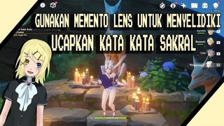 Kembali ke kuil yang ditinggalkan dan gunakan memento lens untuk menyelidiki genshin impact