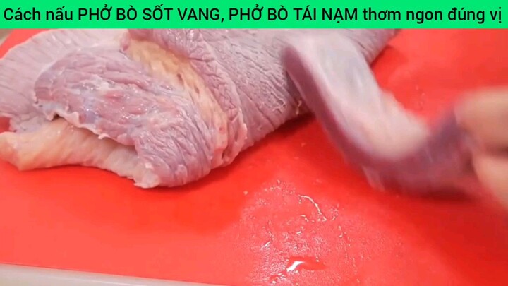 cách nấu phở bò sốt vang