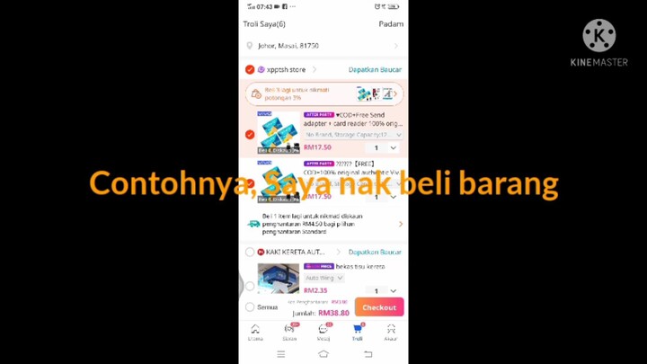Cara Topup Lazada Wallet kat 7 eleven #tutorial