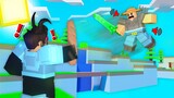 Slapping People with BAGUETTES* in Roblox Bedwars..