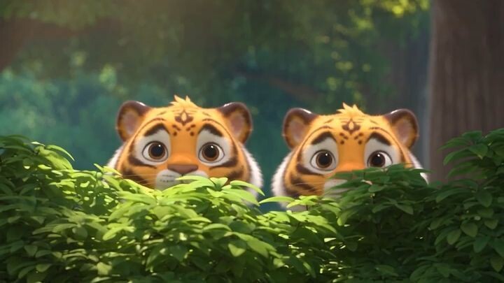 两只老虎 (Liǎng zhī lǎohǔ) Two tiger cubs