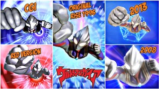 Ultraman Tiga Henshin Rise Evolutions(1996-2016) #ultraman #ultramantiga