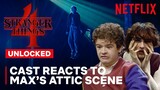 Stranger Things 4 | Stranger Things Cast Reacts to Max's Attic Scene | Netflix Geeked