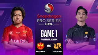 SRG vs RRQ GAME 1 SNAPDRAGON MOBILE CHALLENGE SEASON | RED GIANTS vs RRQ HOSHI