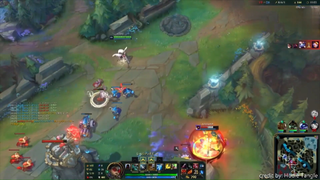 Yuumi trong liên minh huyền thoại bám vào yasuo chỉ việc bấm e #game