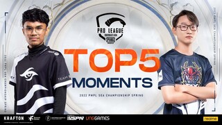 HIGLIGHT | TOP 5 KHOẢNH KHẮC NỔI BẬT GIẢI ĐẤU PMPL SEA CHAMPIONSHIP MÙA XUÂN 2022 | PUBG MOBILE