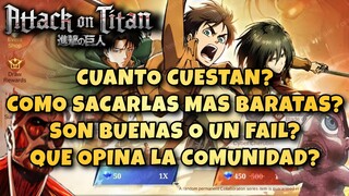 AOT X MLBB | CUANTO CUESTAN LAS SKIN? COMO CONSEGUIRLAS MAS BARATAS? QUE PIENSA LA COMUNIDAD? MLBB