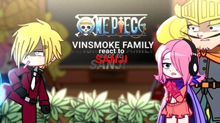 VINSMOKE FAMILY react to SANJI👒||🇺🇸&🇧🇷|| GACHA ONE PIECE🏴‍☠️