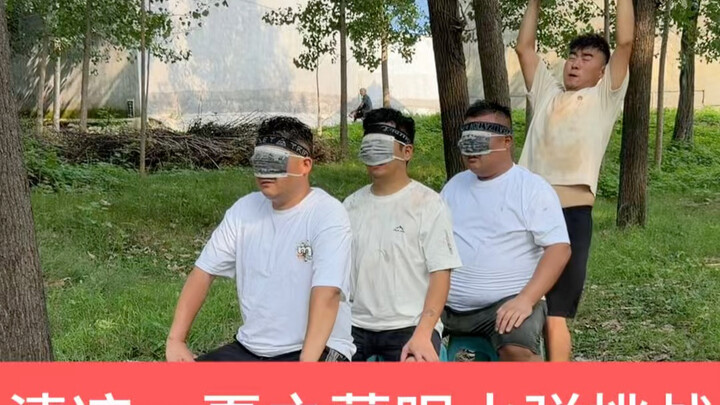 A Cool Summer Challenge: Blindfolded Scapegoat Hunt with Ink Balloon Bombs!