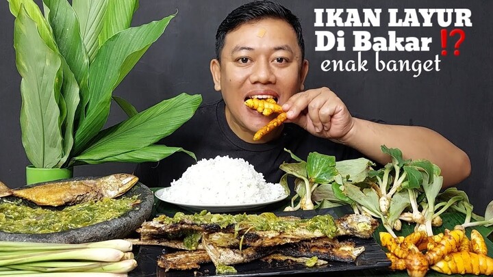 IKAN ASIN PEDA LALAPAN KUNYIT MENTAH BATANG SERAI + IKAN BAKAR SAMBEL PEDAS