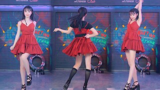 4K vertical screen extremely sweet little red dress | Divine song Girls cover dance [Xiao Dan]