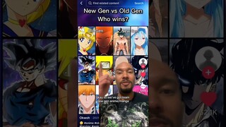 Old #vs New gen #anime/#manga #fight! #naruto #bleach #dragonball #sailormoon #opm #fate #shorts