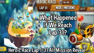 New Heroic Race: High White Queen Dragon Lap 1-31 | Dragon City 2020 |