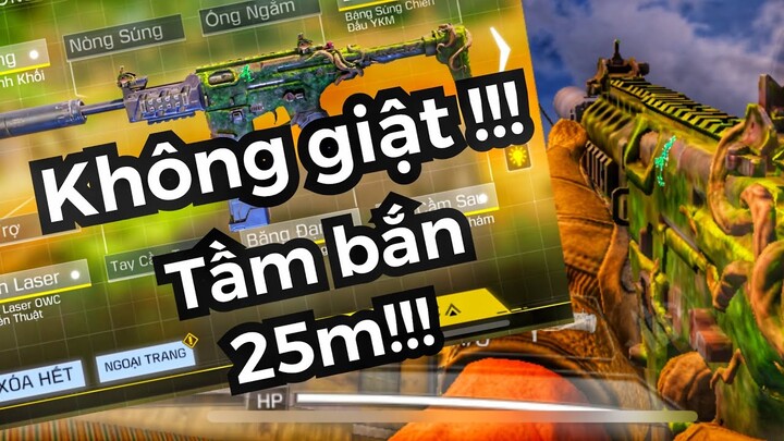 Call of duty mobile | SMG tầm bắn AR không giật (25m) !!!! | build súng #9