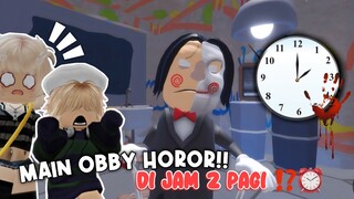JAM 2 PAGI MAIN OBBY HOROR!??? 👻 Challenge No Cut No Edit! 😵⁉️ | Roblox Indonesia 🇮🇩 |