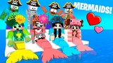MONSTER SCHOOL WITH MERMAIDS - FUNNY MINECRAFT ANIMATION