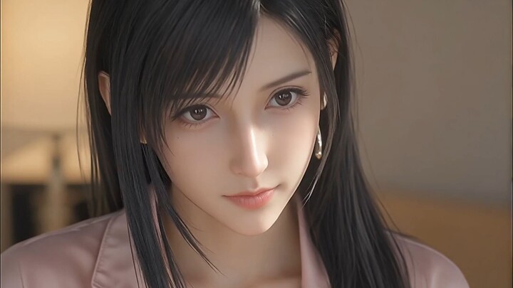 【AI Nyata】adalah seorang wanita kantoran yang sangat mirip dengan Tifa dan tinggal di rumah tetangga