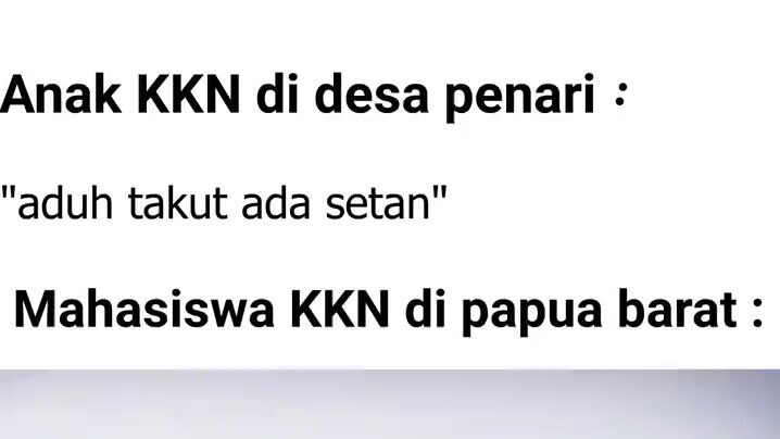 KKN di desa penari bukan apa apa